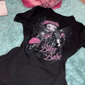 Betty Boop Biker Babe Graphic Tee